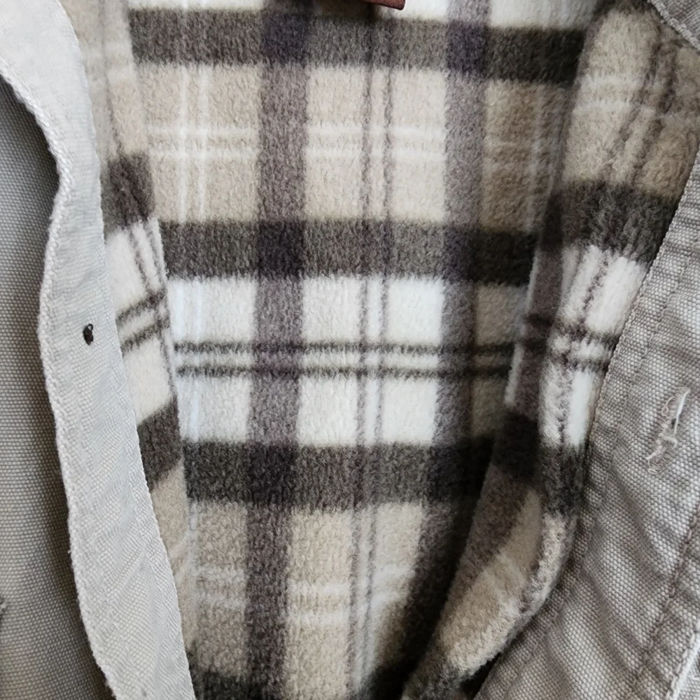 Levi's Men's Button Up Fleece Lined Heavy Duty Shirt Jacket XXL Flaws See Desc
